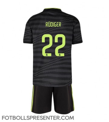 Real Madrid Antonio Rudiger #22 Tredje tröja Barn 2022-23 Kortärmad (+ korta byxor)